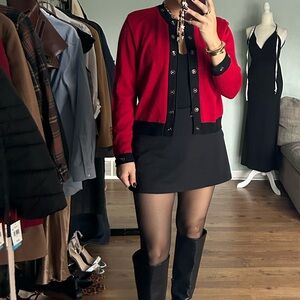 Vintage red and black sweater